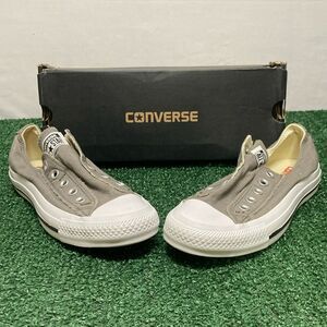 New Converse Gray Slip-On Sneakers women’s 5 men’s 3 (OKPM-07-046)